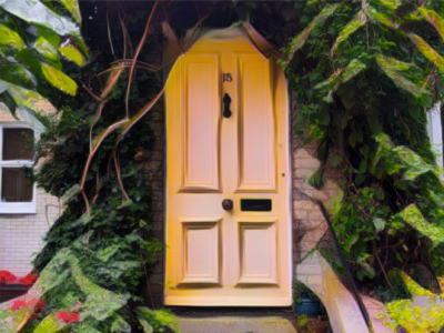 The yellow door
